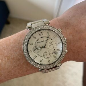 Michael Kors silver watch - like new